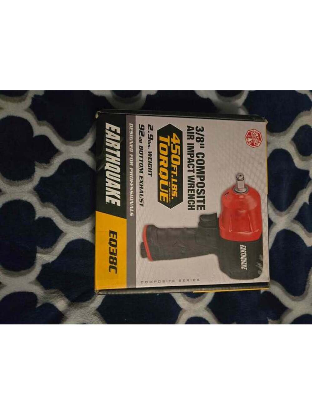 BRAND NEW Earthquake EQ38C 3/8 Composite Air Impact Wrench 450 ft lbs Torque